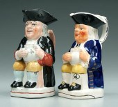 Two Toby jugs: both with yellow britches,