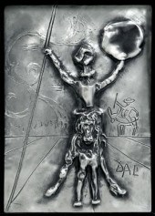 Salvador Dali relief sculptural plaque