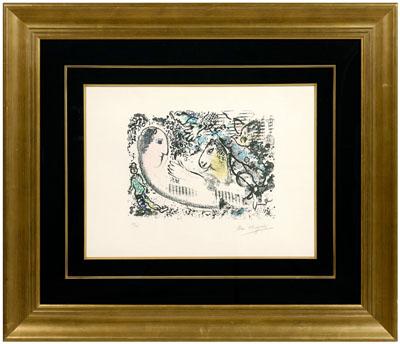 Marc Chagall color lithograph (Russian/French,
