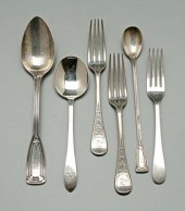 21 pieces Tiffany sterling flatware: