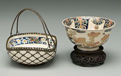 Two pieces Japanese satsuma bowl  9232f