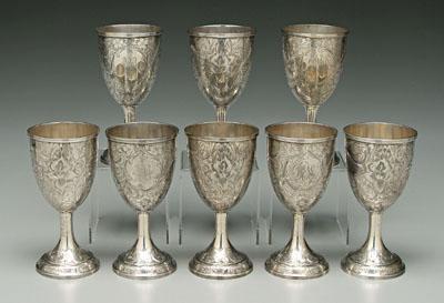 Set of Schofield sterling goblets  920f2