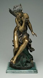 Bronze after Mathurin Moreau, Psyche