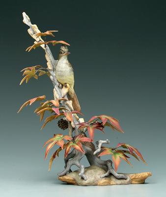 Boehm bird figurine crested flycatcher  92595
