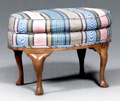 Irish Chippendale mahogany stool,