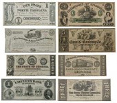Confederate state currency collection,