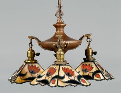 Stained glass light fixture three 92ade