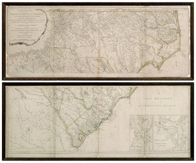 Henry Mouzon 39 s map of the Carolinas  92b05