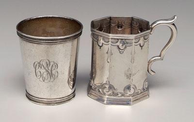 Coin silver cup and mug mint julep 92b3b