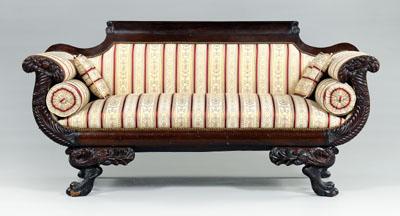 Classical carved mahogany sofa  92b5e