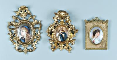 Three German miniature portraits  927c5