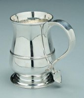 George III English silver mug  92839