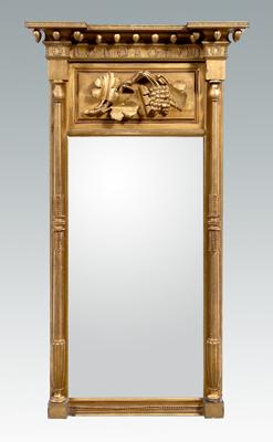 Federal carved gilt wood pier mirror: gilt
