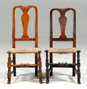 New England Queen Anne side chair, vasiform