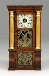 Classical shelf clock, rosewood veneer,