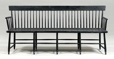 Black painted Windsor bench spindle 92e2a