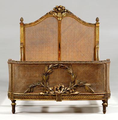 Louis XVI style gilt wood bedstead  92e92