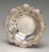 Tiffany sterling bowl, scalloped border