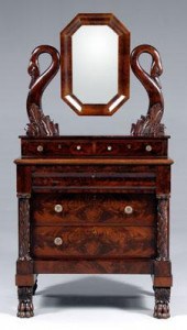 American classical mahogany dresser