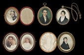 Six miniatures, Conger Stout family:
