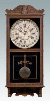 Gilbert regulator wall clock, paper