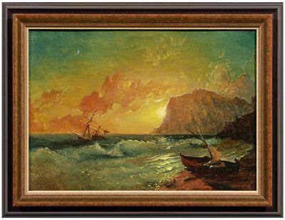 Painting after Aivazovsky sunset 93200