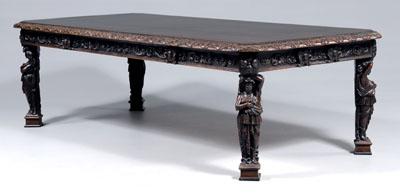 Belgian carved banquet table Renaissance 93270