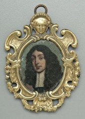 17th century miniature portrait  93287
