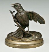Jules Moigniez bronze (French, 1835-1894),