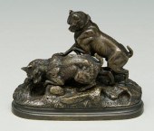 Jules Moigniez bronze (French, 1835-1894),
