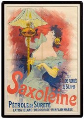 French poster by Cheret Saxoleine hellip Petrole 9352e