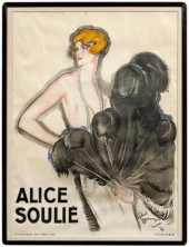 French Art Deco poster after Domerque 9352f