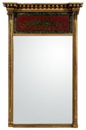 Federal eglomise pier mirror leaf 93570