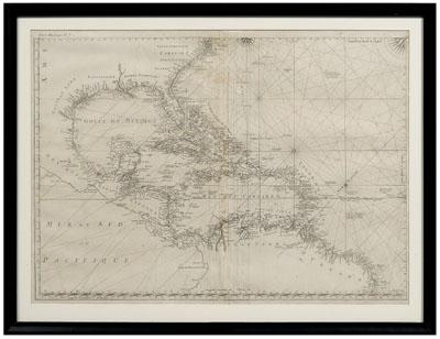 18th century map of the Americas  93599