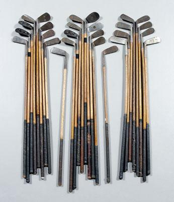 26 assorted wooden shaft golf clubs  933d3
