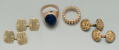 Six pieces 14 kt gold jewelry  93442