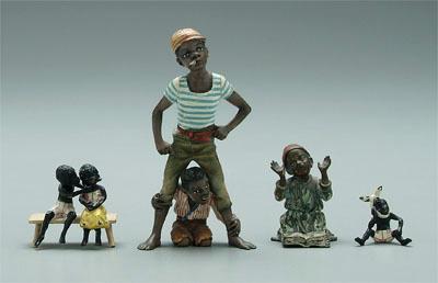 Miniature bronzes black figures  9396f