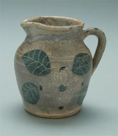 Arie Meaders pitcher, incised and pigmented