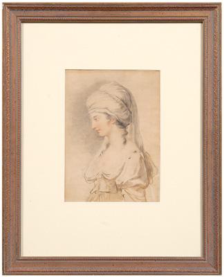 Drawing attributed to William Hoare, portrait