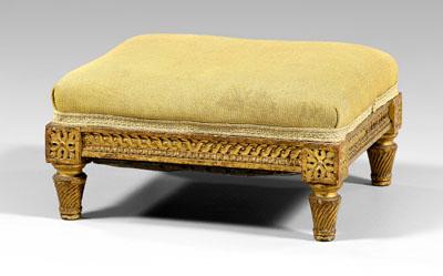 Louis XVI style gilt wood footstool  93b40