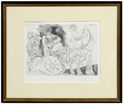 Pablo Picasso etching (Spanish, 1881-1973),