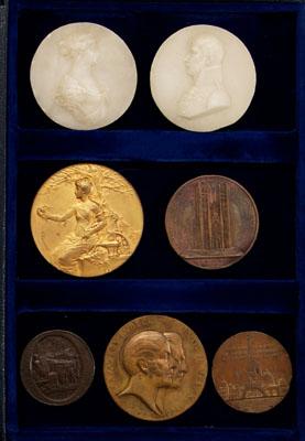 Group of seven medals medallions  937b3