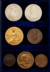 Group of seven medals/medallions: Art