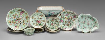 12 Chinese famille rose plates  937ce