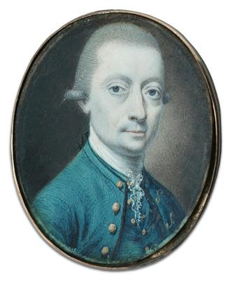 18th century miniature portrait  93896