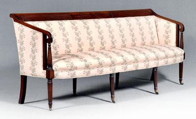 Fine carved mahogany Federal sofa  9389b