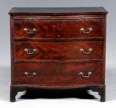 George III mahogany bachelor's chest, highly