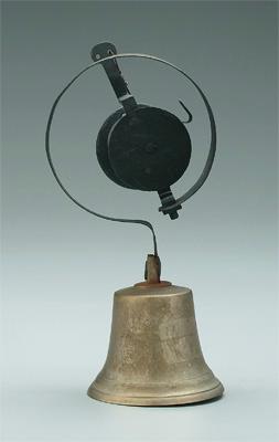 Iron and brass gate bell cast 938bd