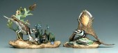 Two Boehm bird figurines: killdeers,