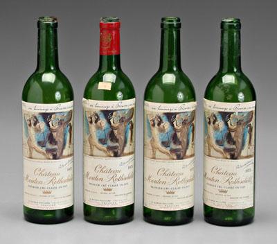 Four Rothschild wine bottles four 93bd9